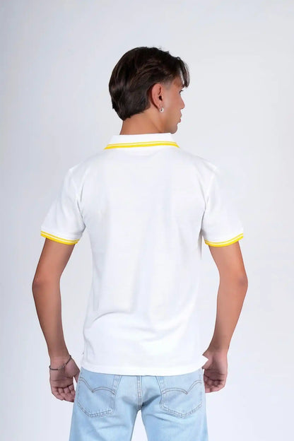 Polo piquet con due bottoni