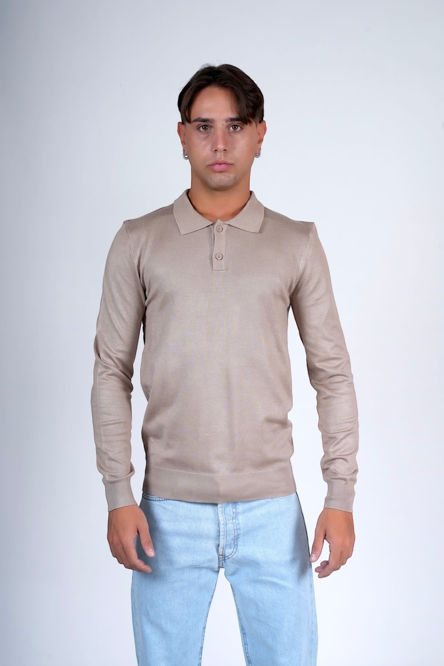Polo lunga beige YAMAN