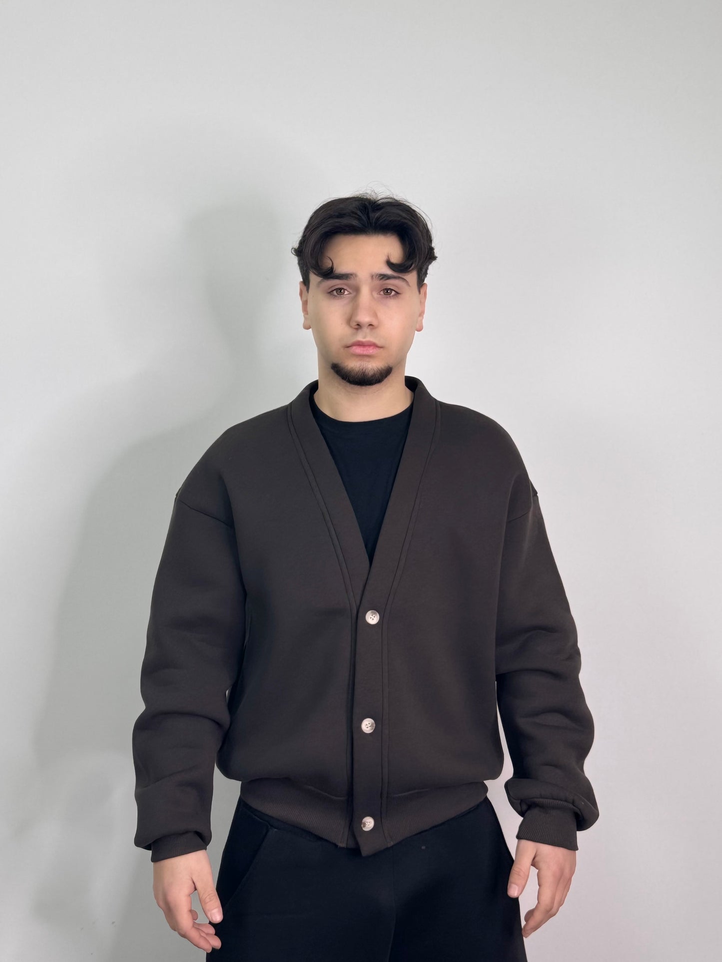 Cardigan Cotone Felpato Italiano