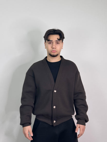 Cardigan Cotone Felpato Italiano