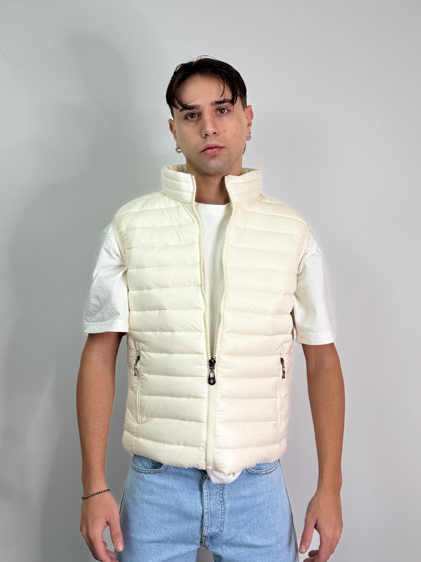 Smanicato imbottito con zip