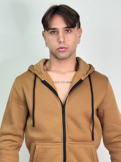Felpa cammello POLK