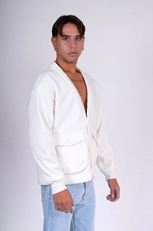 Cardigan TEDDINO Bianco