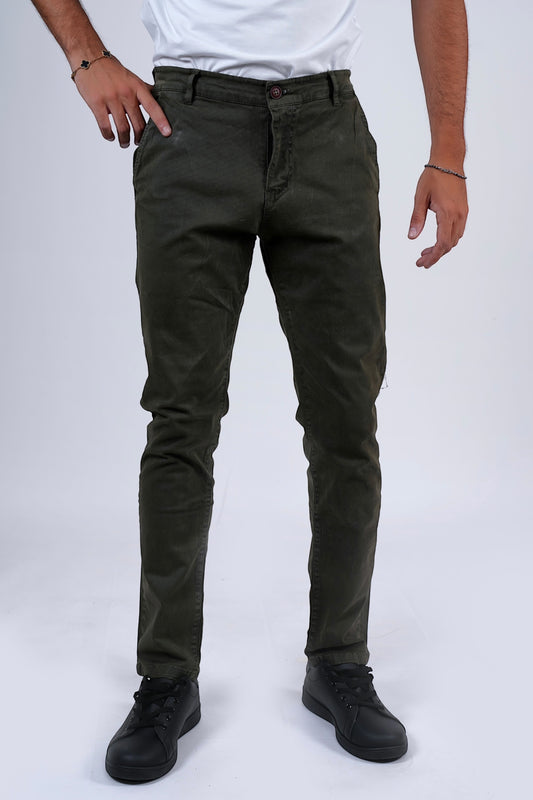 Pantalone cotone invernale Verde VOLUSIA