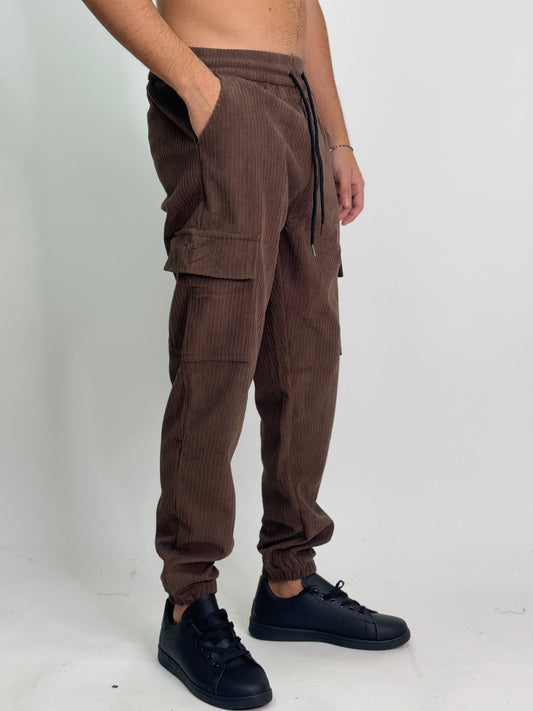Pantalone marrone PIQUE