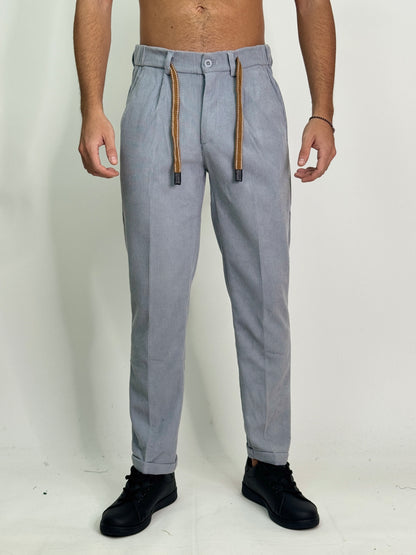 Pantalaccio velluto grigio CARDONA