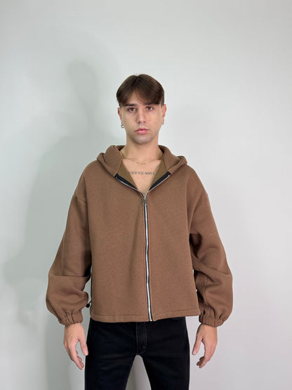 Felpa zip over boxy fit CALIFORNIA