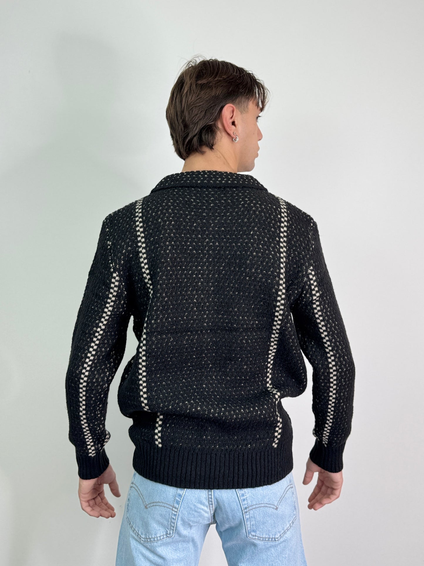 Cardigan traforato morbido