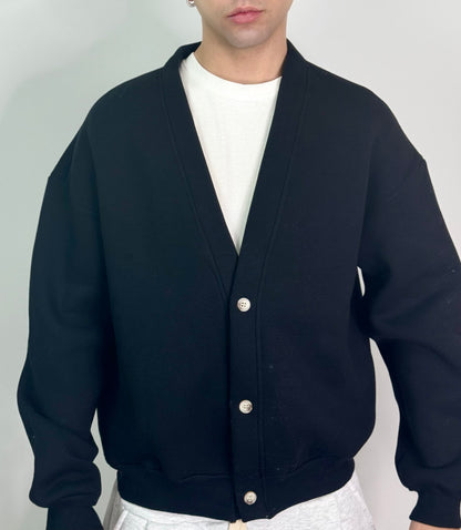 Cardigan Cotone Felpato Italiano