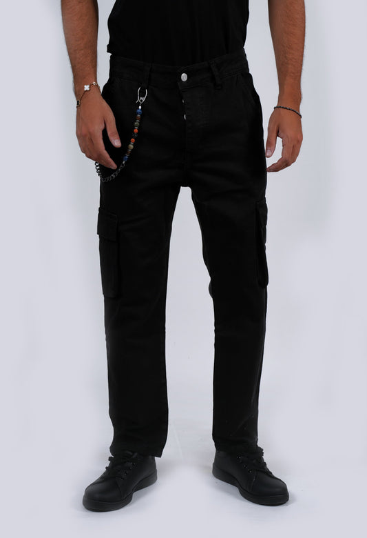 Jeans baggy basic nero BITT LINE