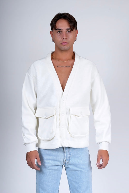 Cardigan TEDDINO Bianco