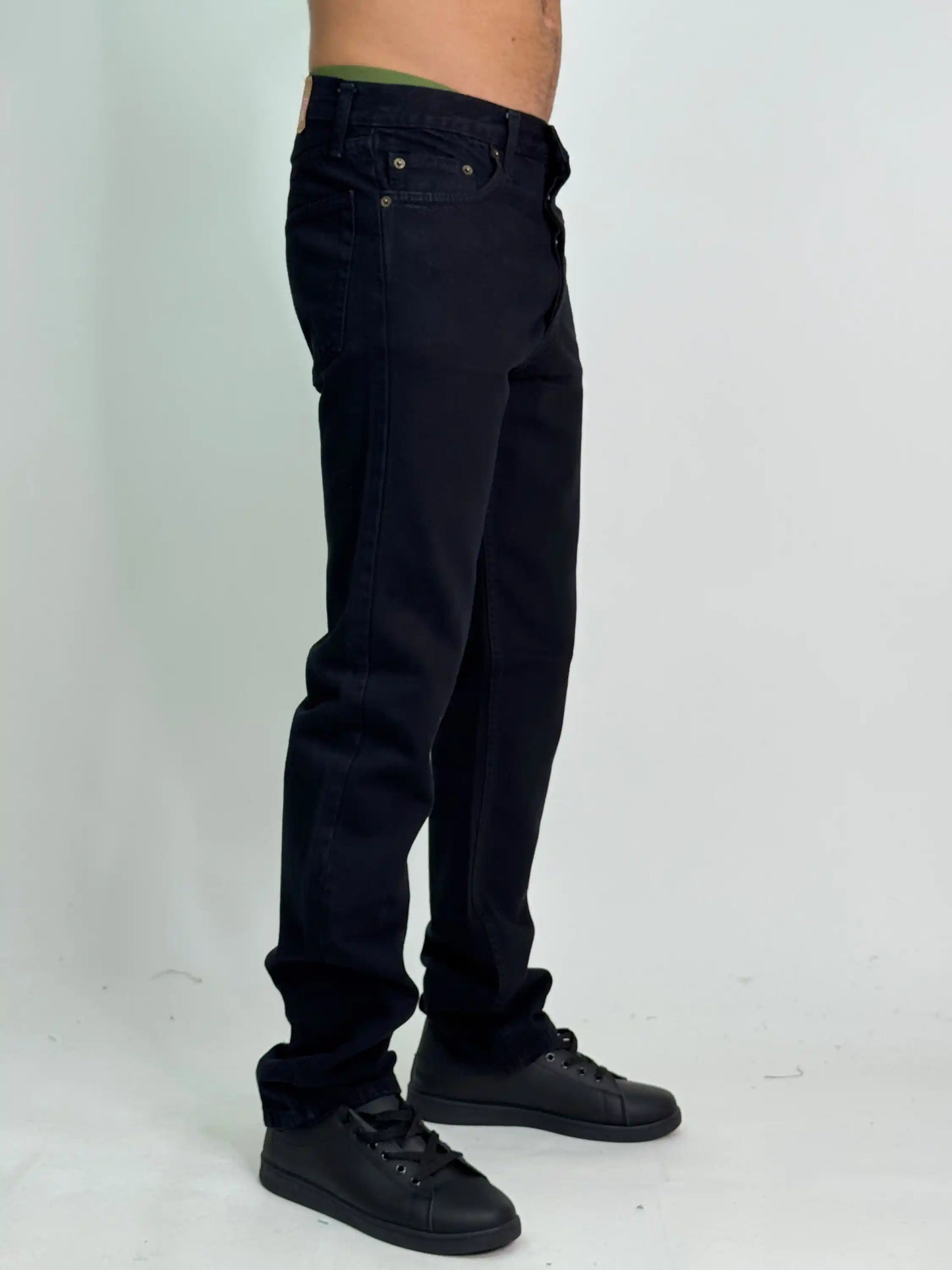 Jeans cotone italiano baggy basic