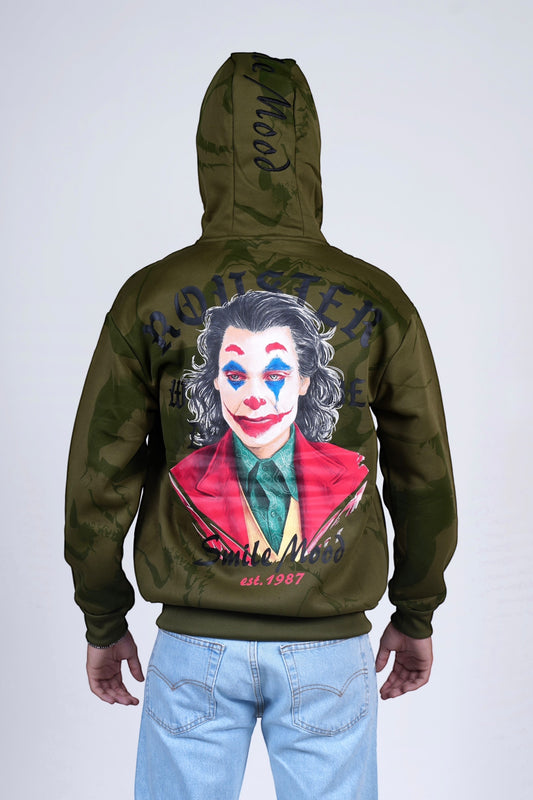 Felpa felpata verde JOKEZIP