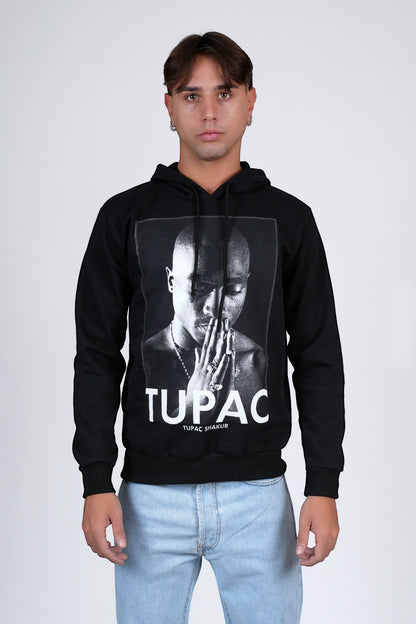 Felpa felpata nera TUPAC