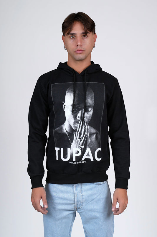 Felpa felpata nera TUPAC