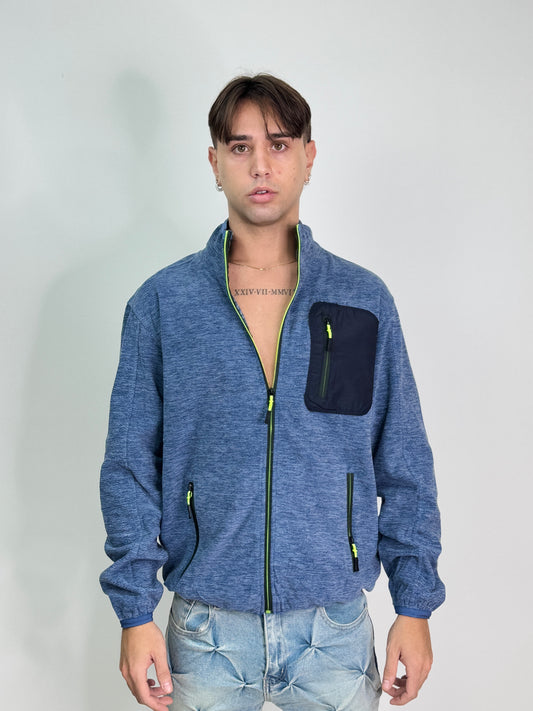 Jacket Pile azzurro ZEBINA