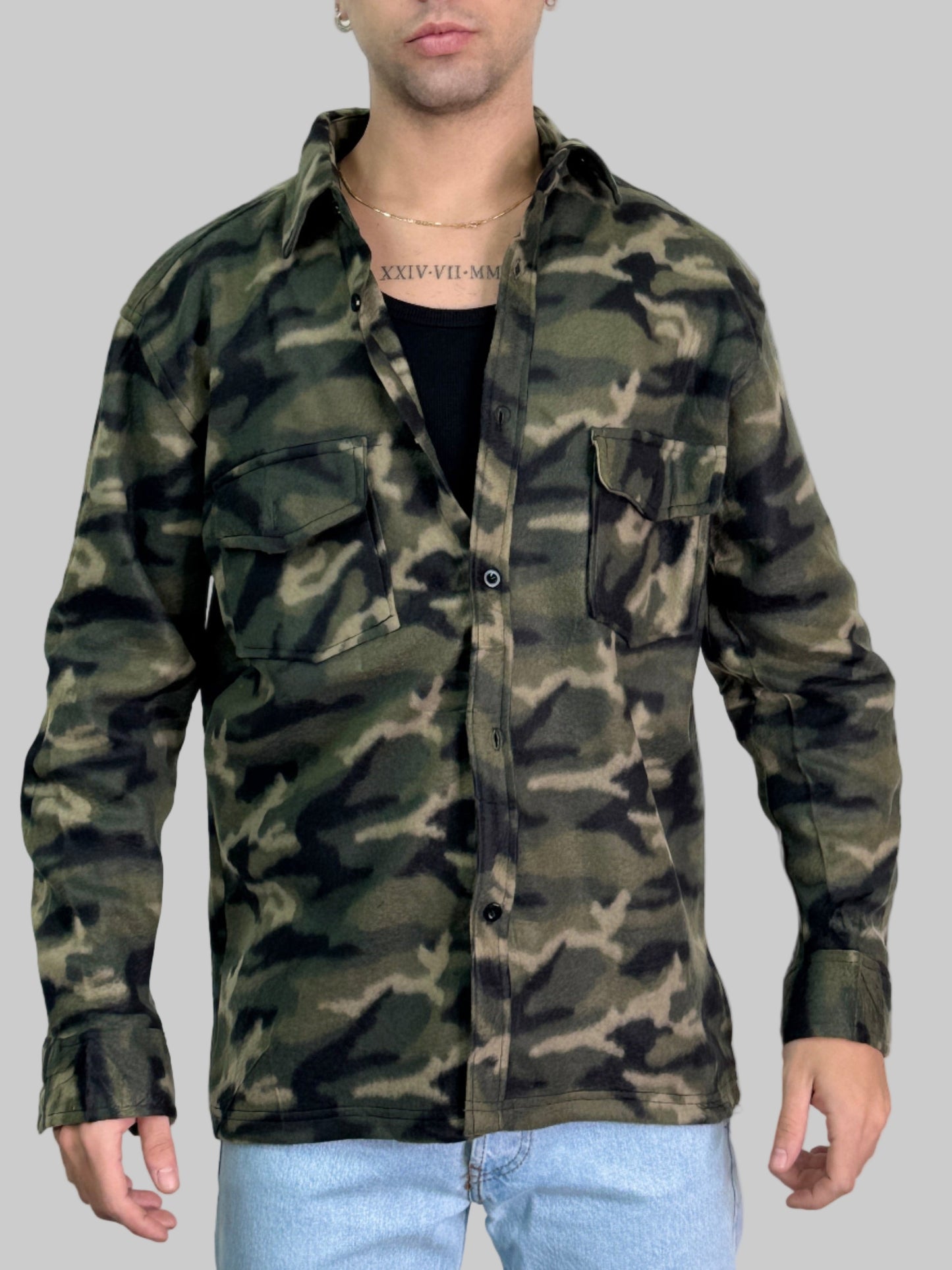 Camicione pile MIMETICA