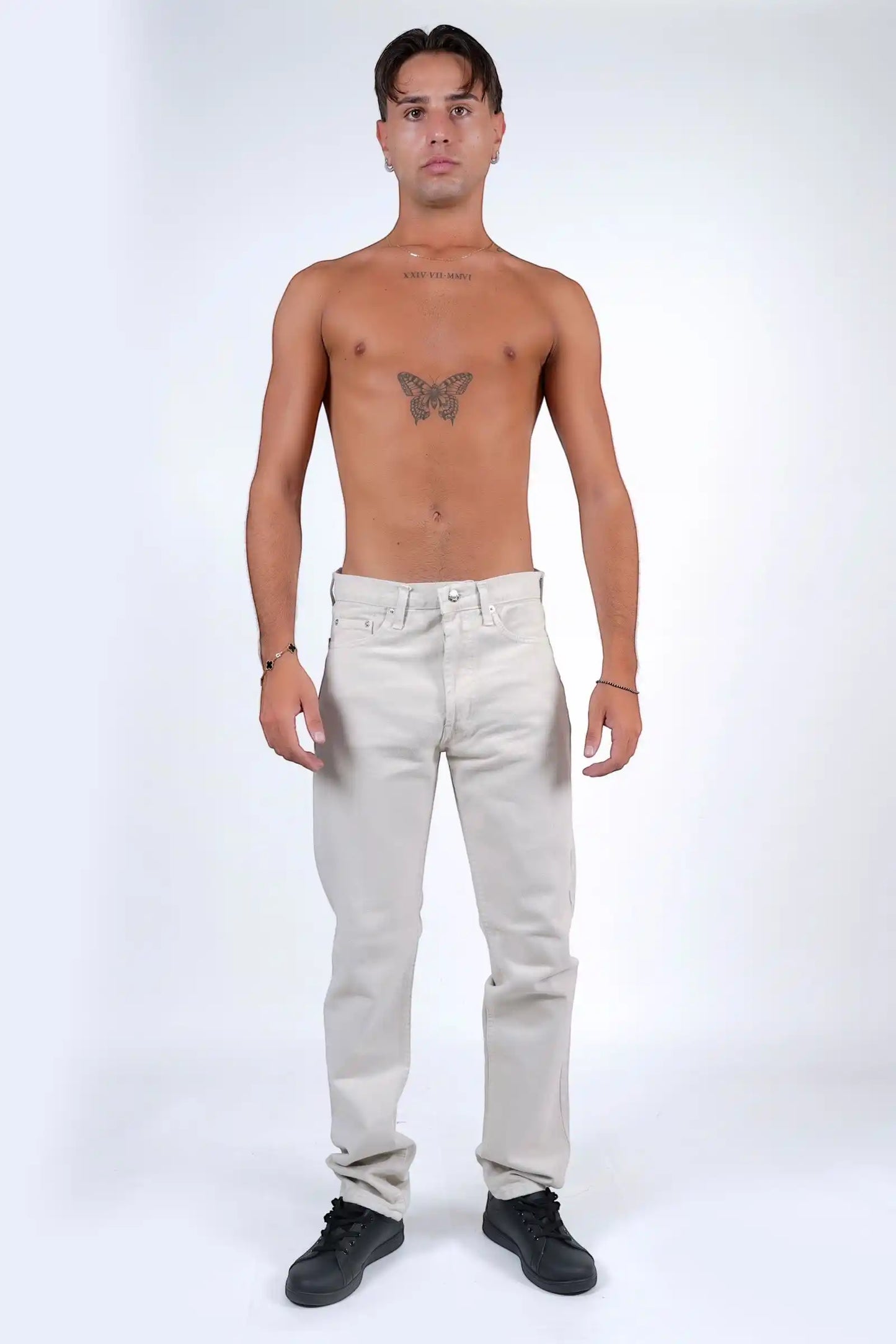 Jeans cotone italiano baggy basic