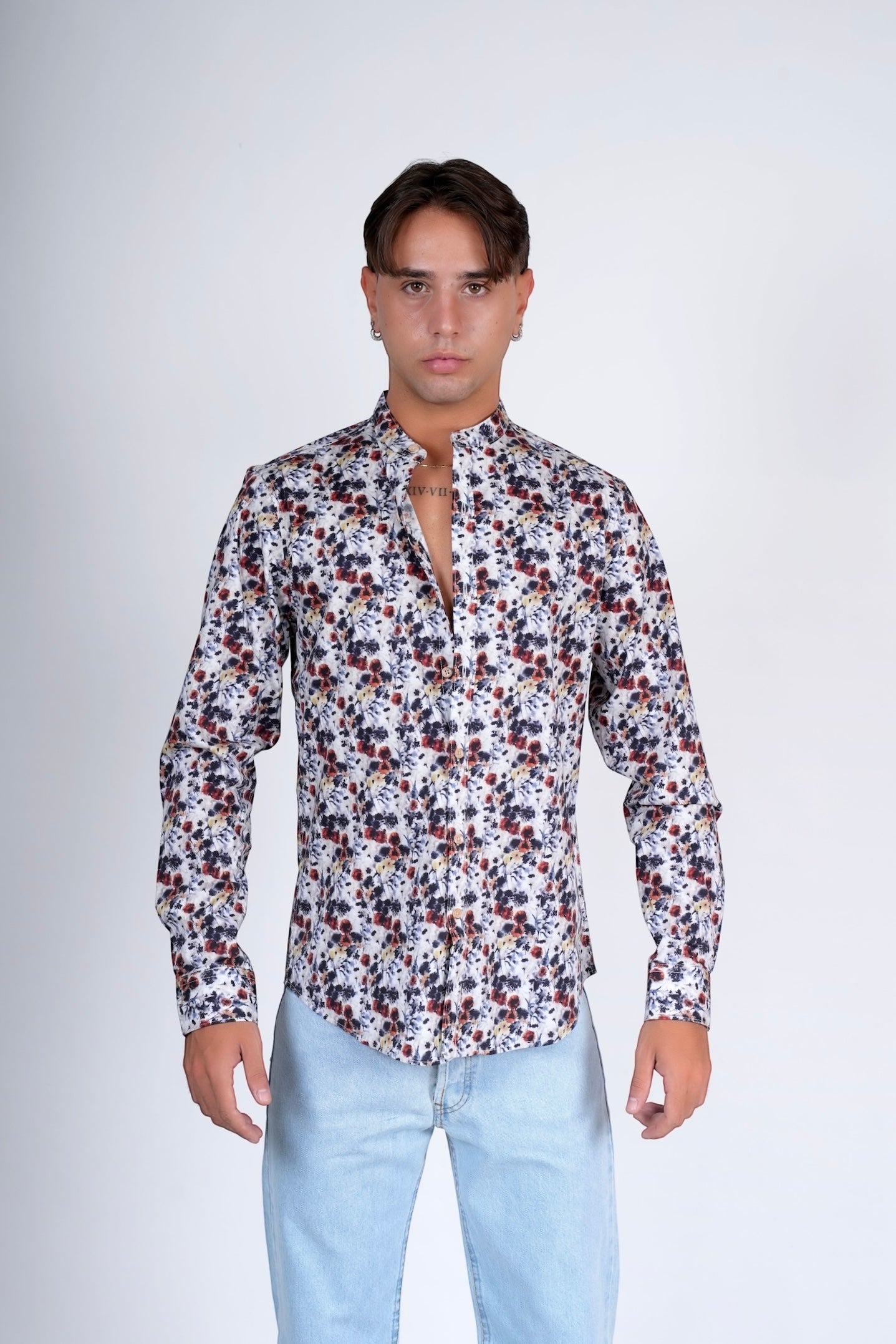 Camicia slim cotone LANE