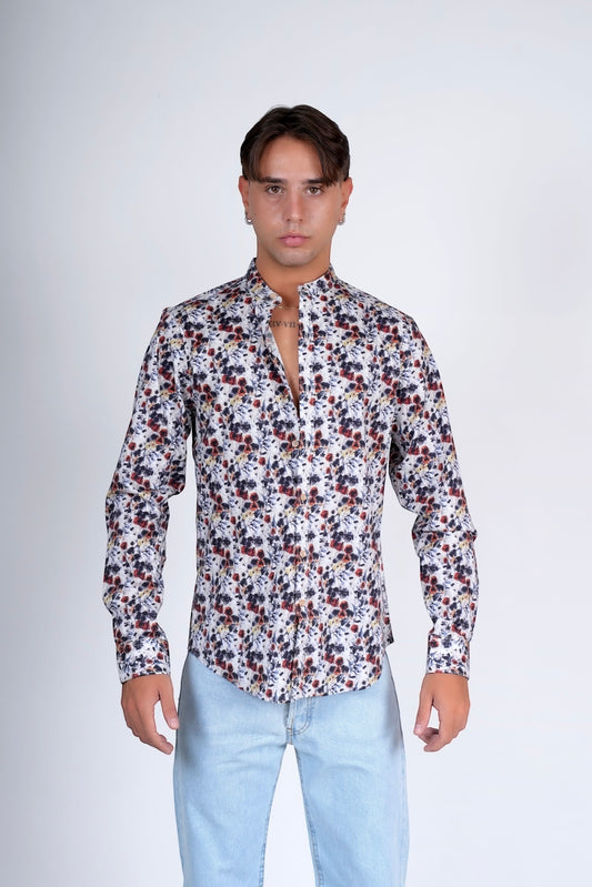 Camicia slim cotone LANE