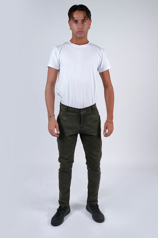 Pantalone cotone invernale Verde VOLUSIA