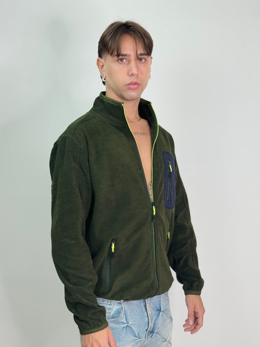 Jacket Pile verde ZEBINA
