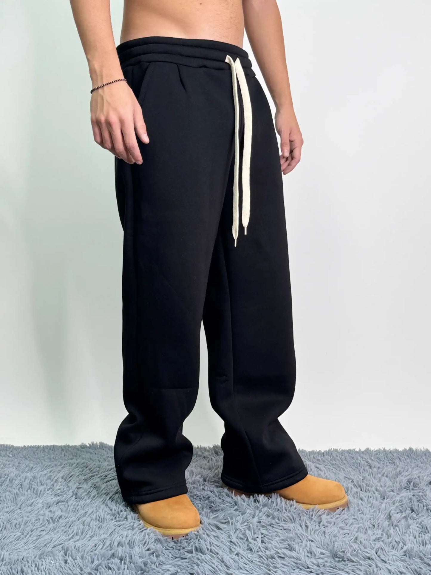 Tuta italiana cotone calda girocollo over baggy