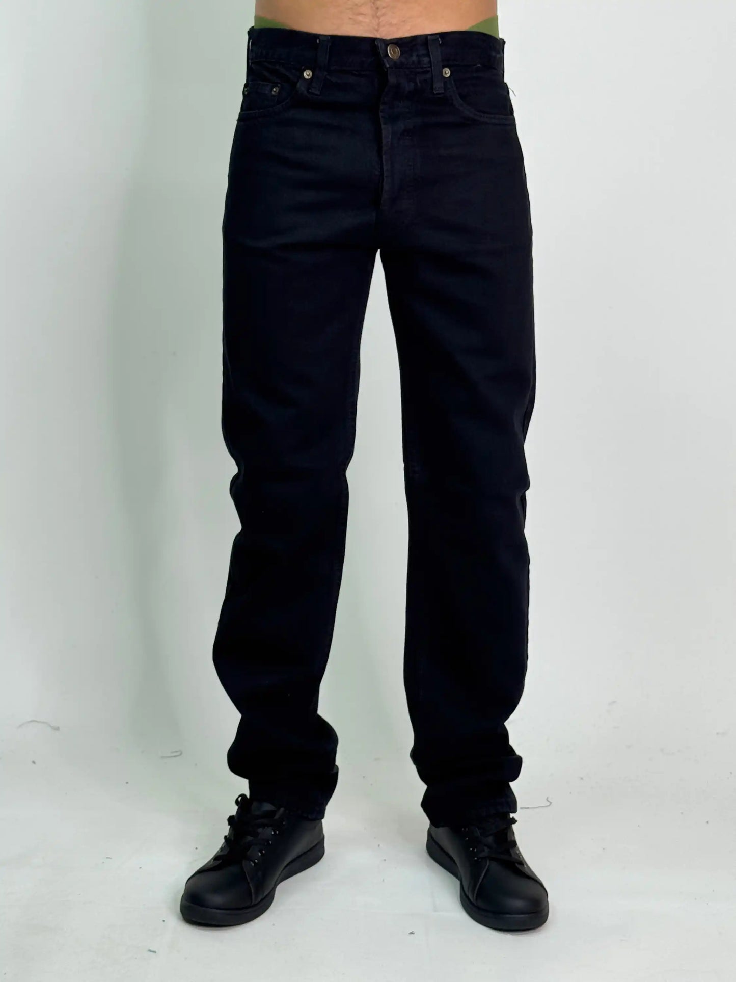 Jeans cotone italiano baggy basic