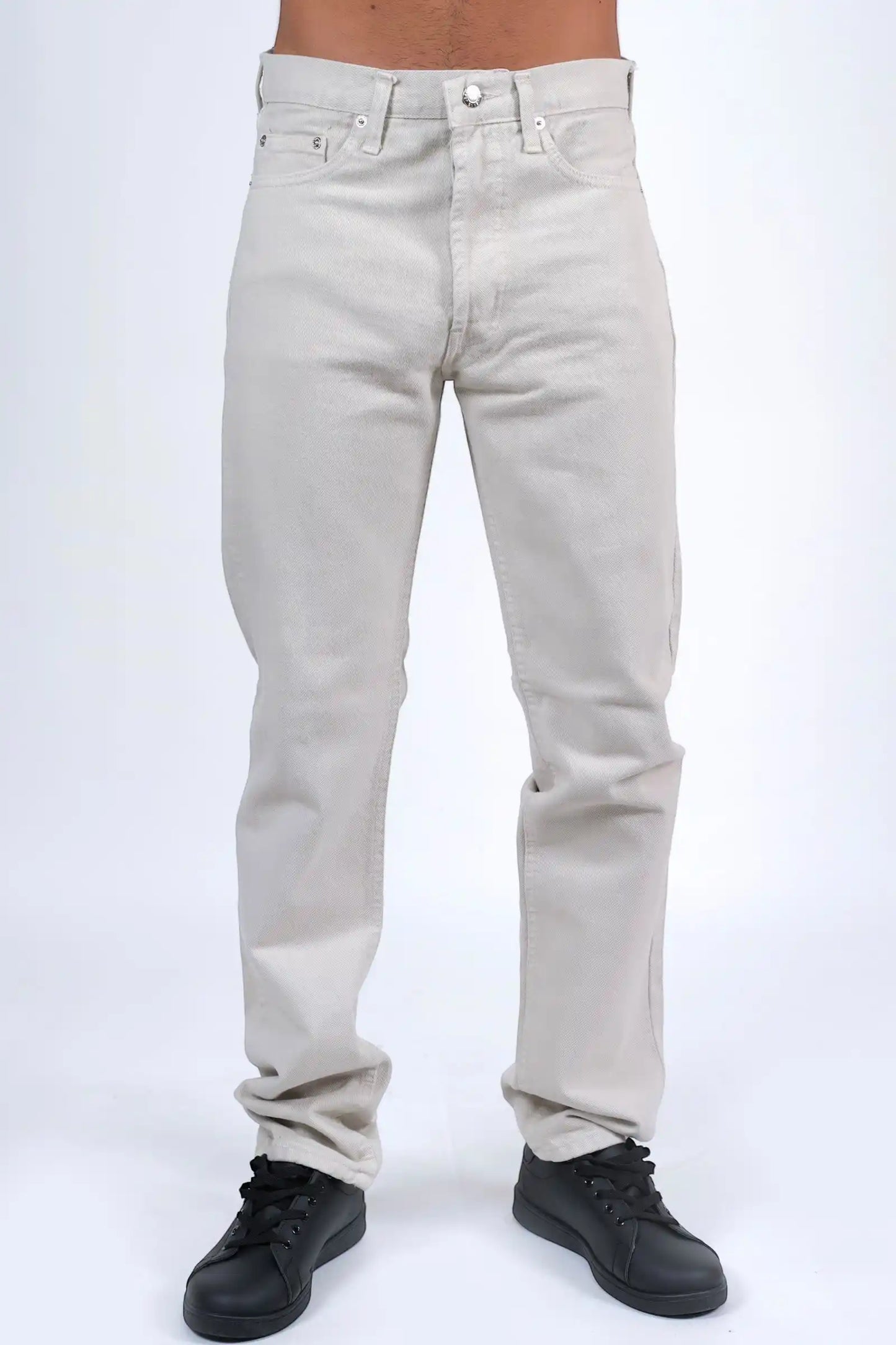 Jeans cotone italiano baggy basic