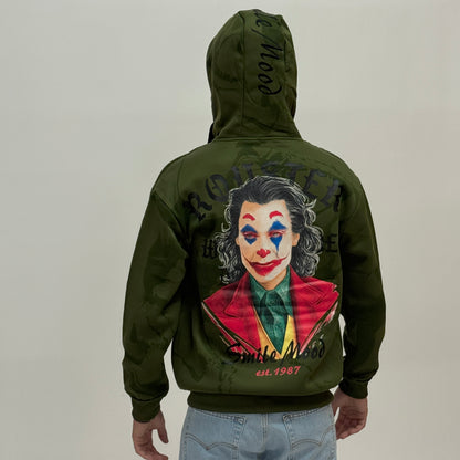 Felpa felpata verde JOKEZIP