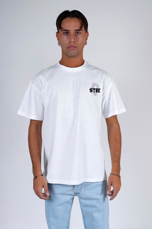 T-shirt oversize Bianco CREW