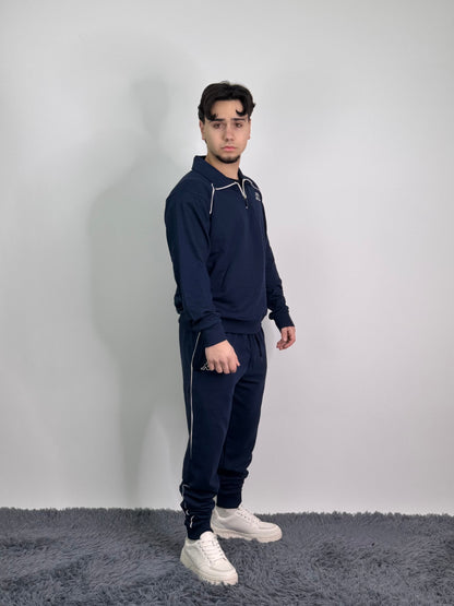 Tuta kappa comoda in cotone garzato