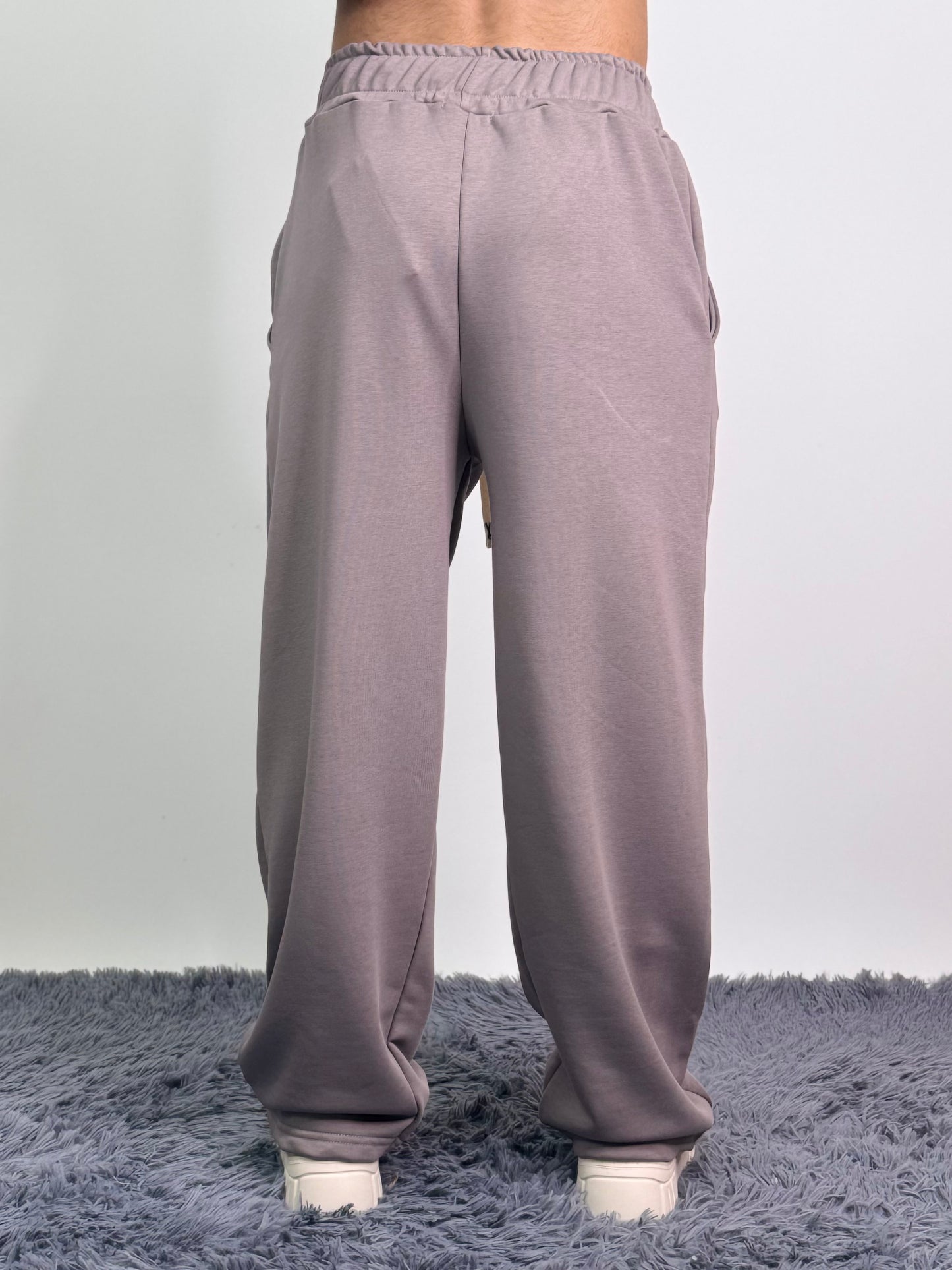 Pantatuta garzato baggy fit cotone italiano