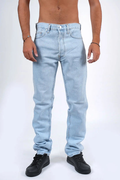 Jeans cotone italiano baggy basic
