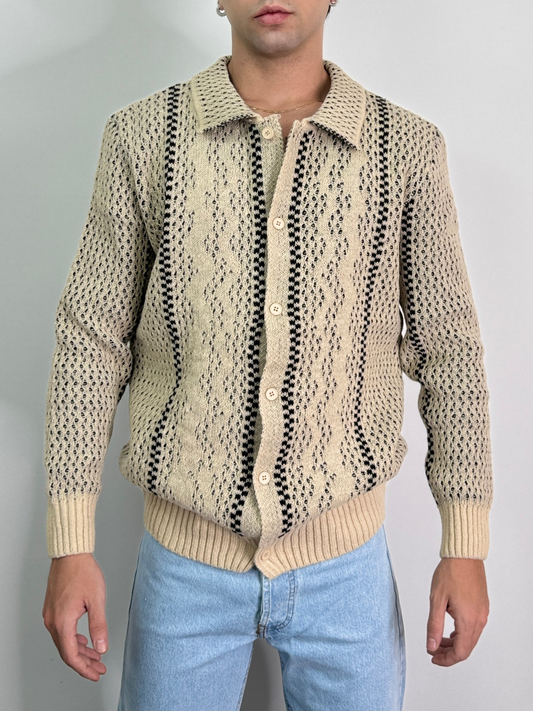 Cardigan traforato morbido
