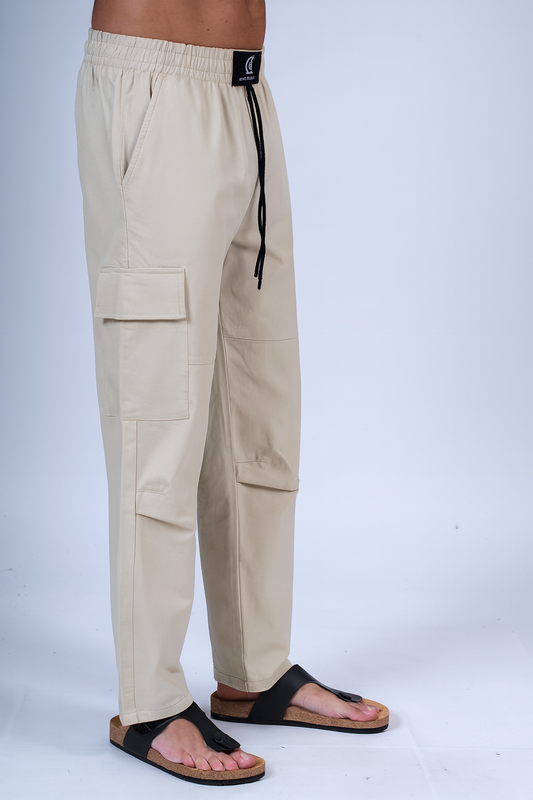 Pantalone cargo beige MATT
