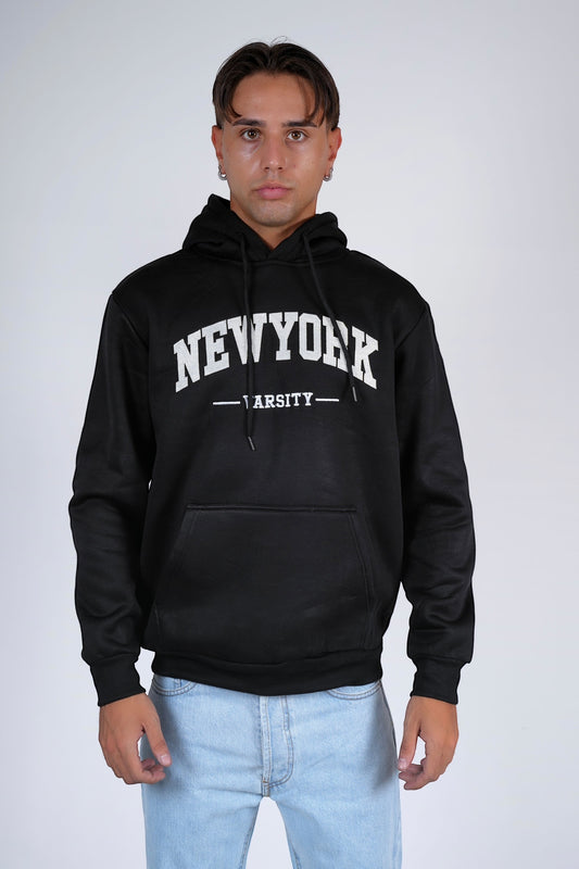 Felpa calda Nero NEW YORK
